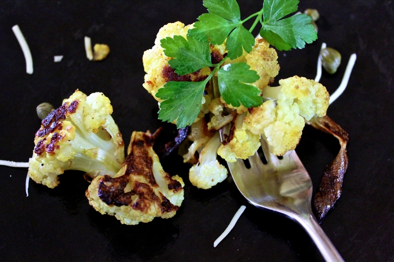 Golden Roasted Cauliflower